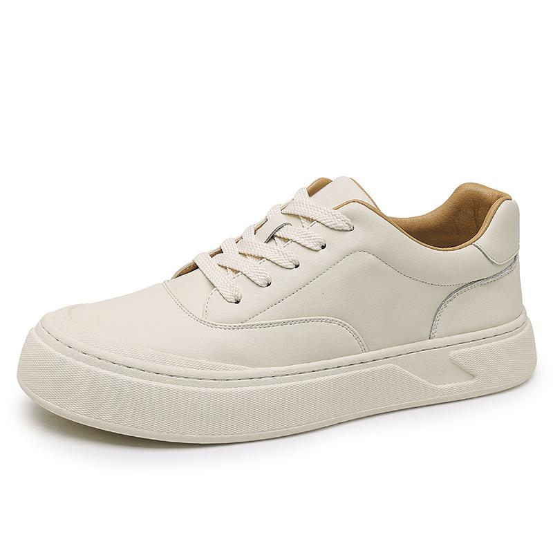 

Модные мужские повседневные туфли Модные лоферы Мокасины на шнуровке Мужские туфли на плоской подошве Удобные мужские туфли из натуральной кожи Chaussure Homme Cuir 44 белый