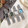 Stainless Steel Strap Watch Women Quartz Wristwatch Student Simple Square Quartz Watches