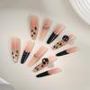 Zhuoshimei Französische Leopardenmuster Katzenaugen Nagelkunst-Aufkleber - Herbst/Winter Kollektion