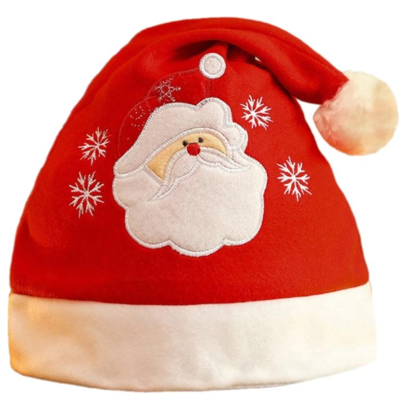 Sequined Christmas Party Santa Hat for Children Adult Pointed Caps Family Gathering Santa Hat Festival Props Headpiece