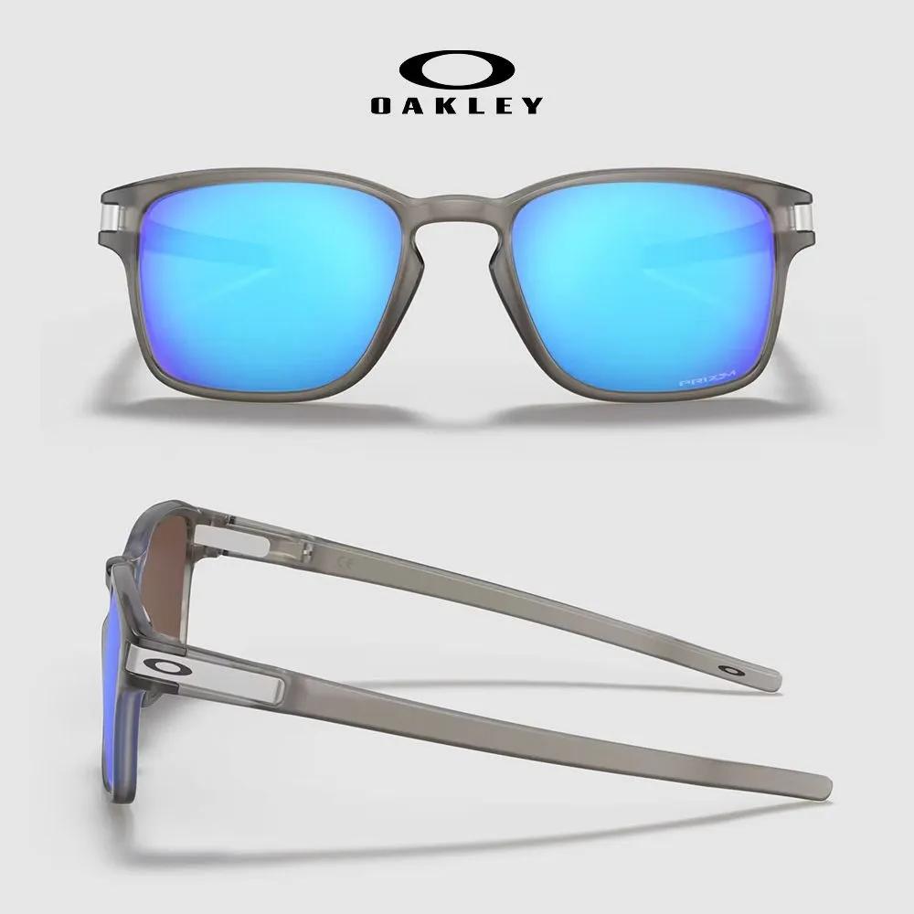 

Latch Square 9358-12 Matte Grey Ink/Prism Sapphire Oakley Sunglasses