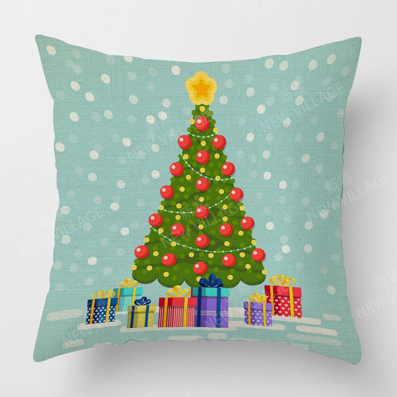 Decorative Cushion Home Living Room Decor Throw Pillow Cover xcm xcm xcm xcm plant winter Merry Christmas