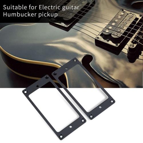 2-Piece Pickup Mounting Rings, Metal Pickup Mounting Rings, Outer Frame Dimensions: 92 x 46mm, Inner Frame Dimensions: 70.5 x 39mm, Thickness: 2mm, Su