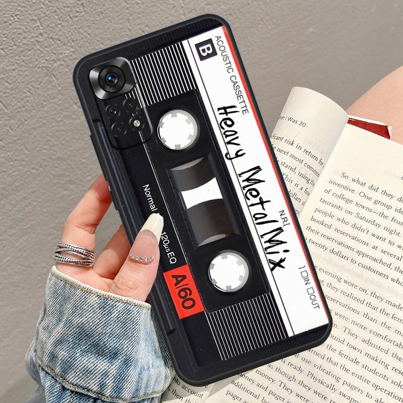 

Vintage Magnetic Tape Cassette Phone Case For Xiaomi Redmi Note 14 13 Pro 9 10 11 12 15 Pro Plus 14C 13C 10C 12C 15C Cover Redmi Note 15 5G