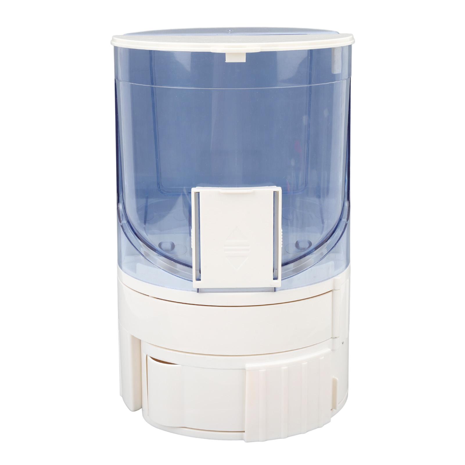 

Automatic Cat Dog Feeder Double Layer Dry Wet Separate Rotating Storage Pet Water Dispenser for светло-синий