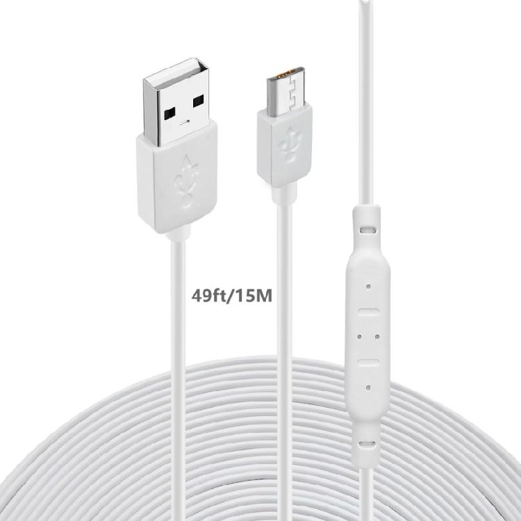 Super Long USB to Micro USB Charging Cable for Camera Long Charger Cable