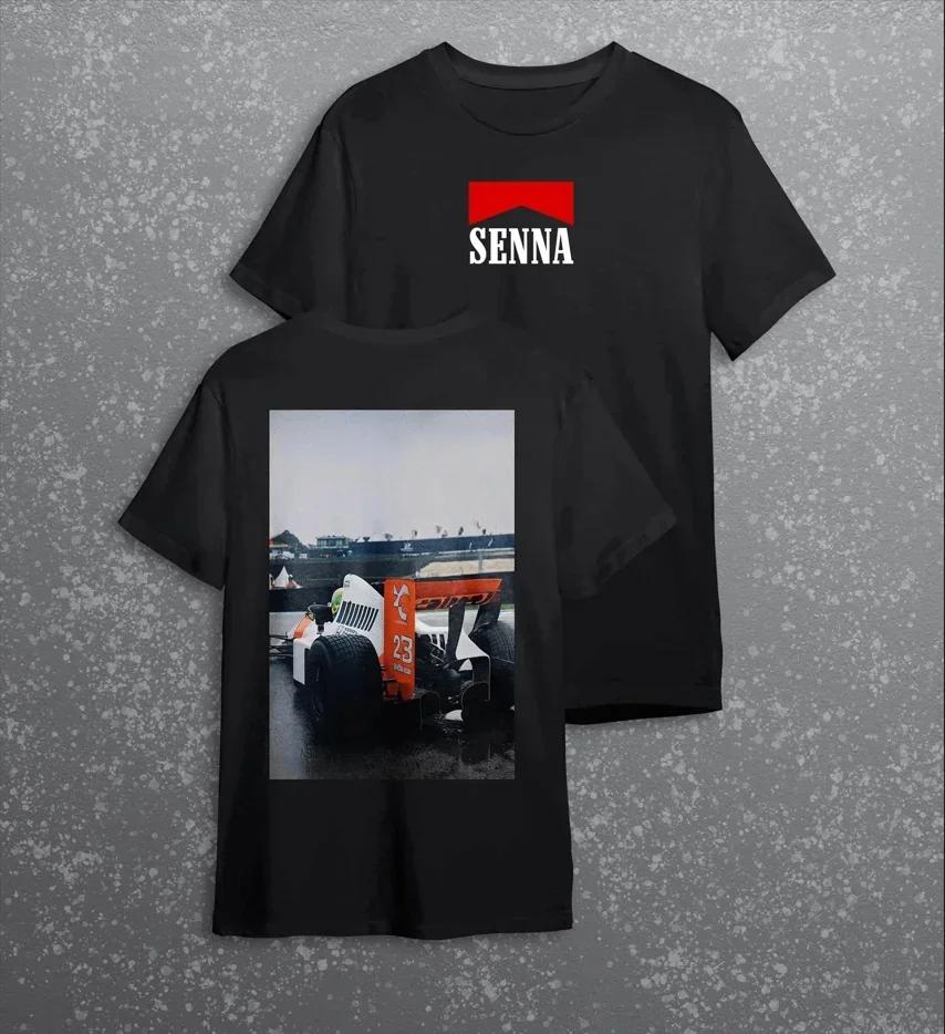 T-shirt Grafiche Formula 1 Ayrton Senna T-shirt da Palestra Uomo Donna Abbigliamento Y2k Liam Payne Stile Retro Top Estivi Magliette