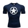 Fashion Tight-fitting T-shirt High Elasticity Quick-drying Fitness Wear Versatile Top Stretchy Moisture-Wicking Comfortable Sweat-Absorbent Jogging