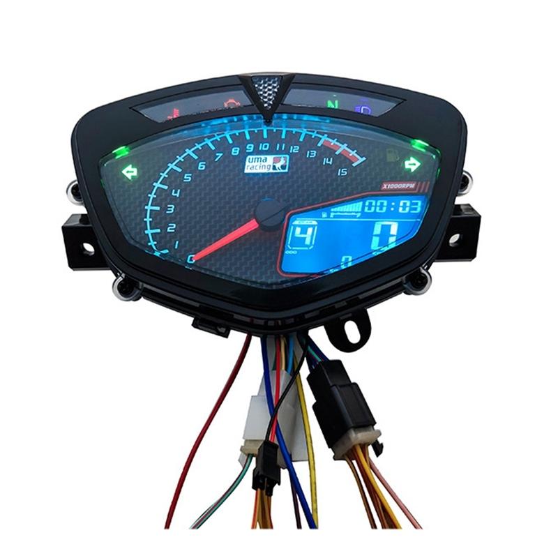 Powerful Digital Meter For Lc135 V1 Jupiter MX Copy Uma Motorcycle Speedometer LCD RPM Tachometer Meter