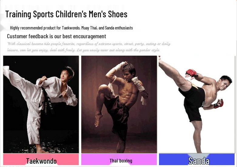 Breathable Martial Arts Shoes - Soft Sole, Ideal for Children, Boys, Adults & Beginners
