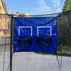 Trampoline Basketballkurv-tilbehør Innendørs Utendørs Trampoline Dobbel Kurvring med 4 Baller Pumpe Trampoline Basketballmål Spilltilbehør