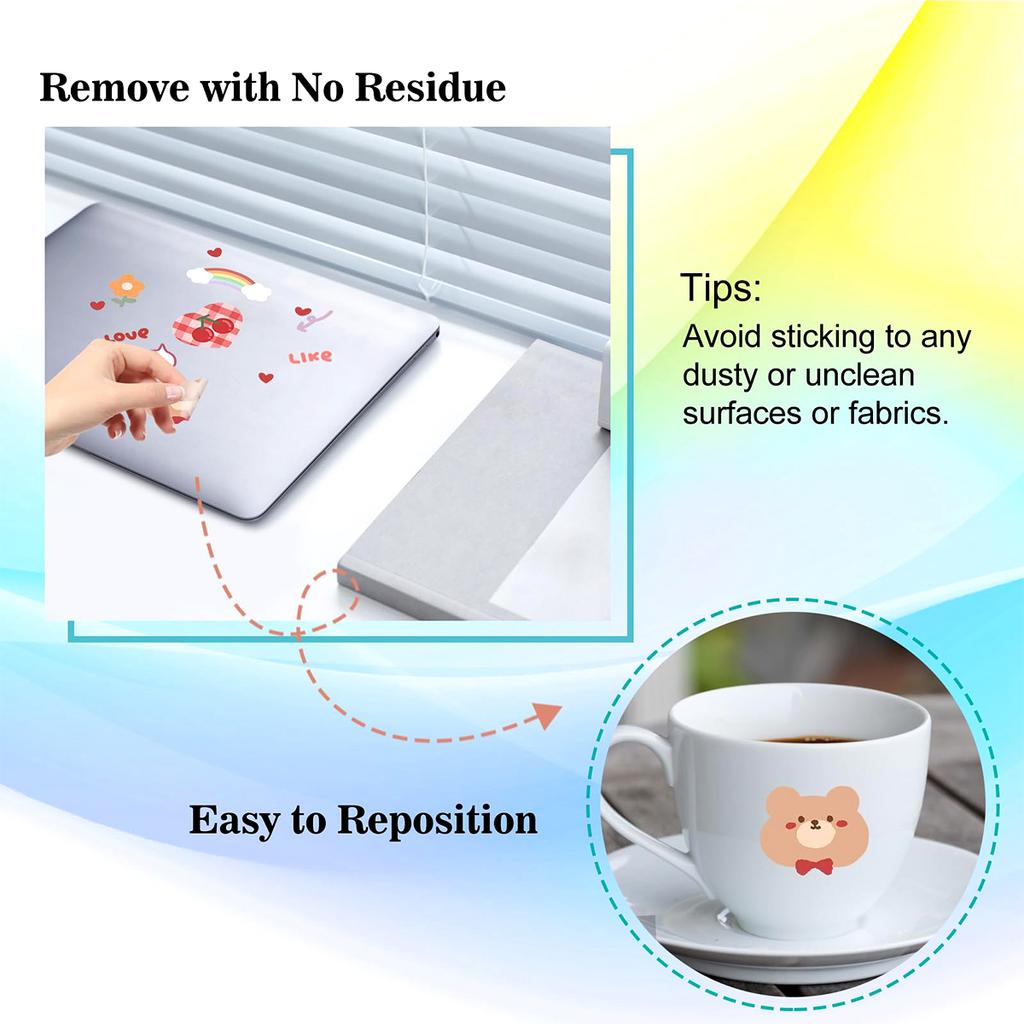 80 Sheets Clear Sticker Paper For Inkjet Printer - Glossy Printable Vinyl Sticker Paper Decal