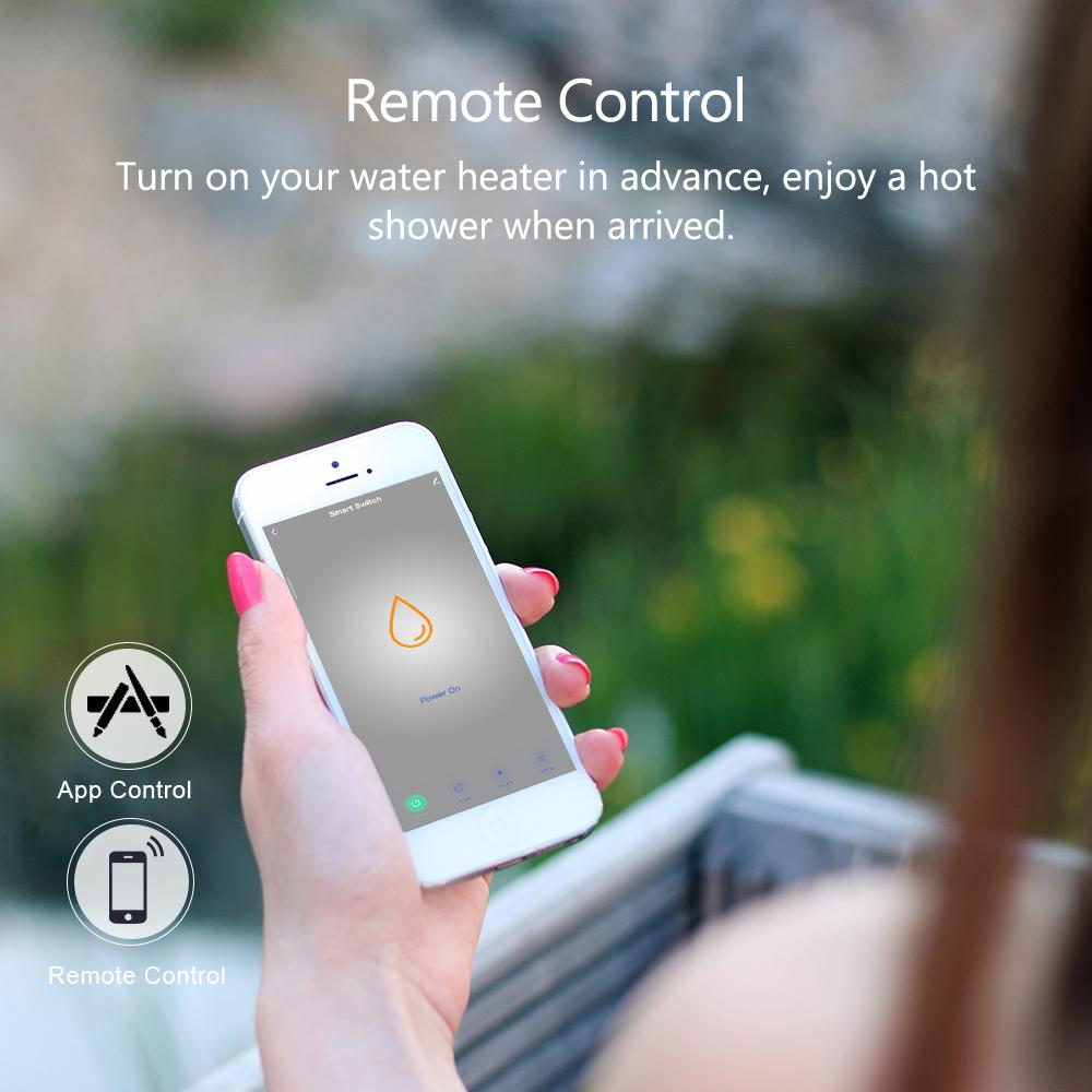 Melery Tuya WiFi Boiler Water Heater Israel Switch Smart Socket 40A Time Schedule Voice Control Google Home App Alexa Echo Dot