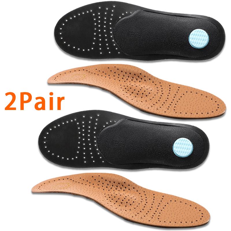1/2 Paio Plantari Ortopedici per Piedi Piatti Supporto per Arco Plantare Solette Traspiranti in Pelle Solette in Lattice Ammortizzanti Suola per Scarpe Morbido Comfort Cuscinetto per Scarpe