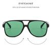 Unisex Double Bridge Oversized Pilot Sunglasses UV400 Protection Classic 70s Sun Glasses Yellow Driving Eyewear for Women & Men