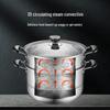 SUPOR 28cm 304 Stainless Steel Universal Steamer & Soup Pot