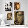 Pittura Religiosa Immagine di arte della parete per soggiorno Camera da letto Decorazione Poster e stampe Senza cornice 1 pezzo Statua di Buddha su tela