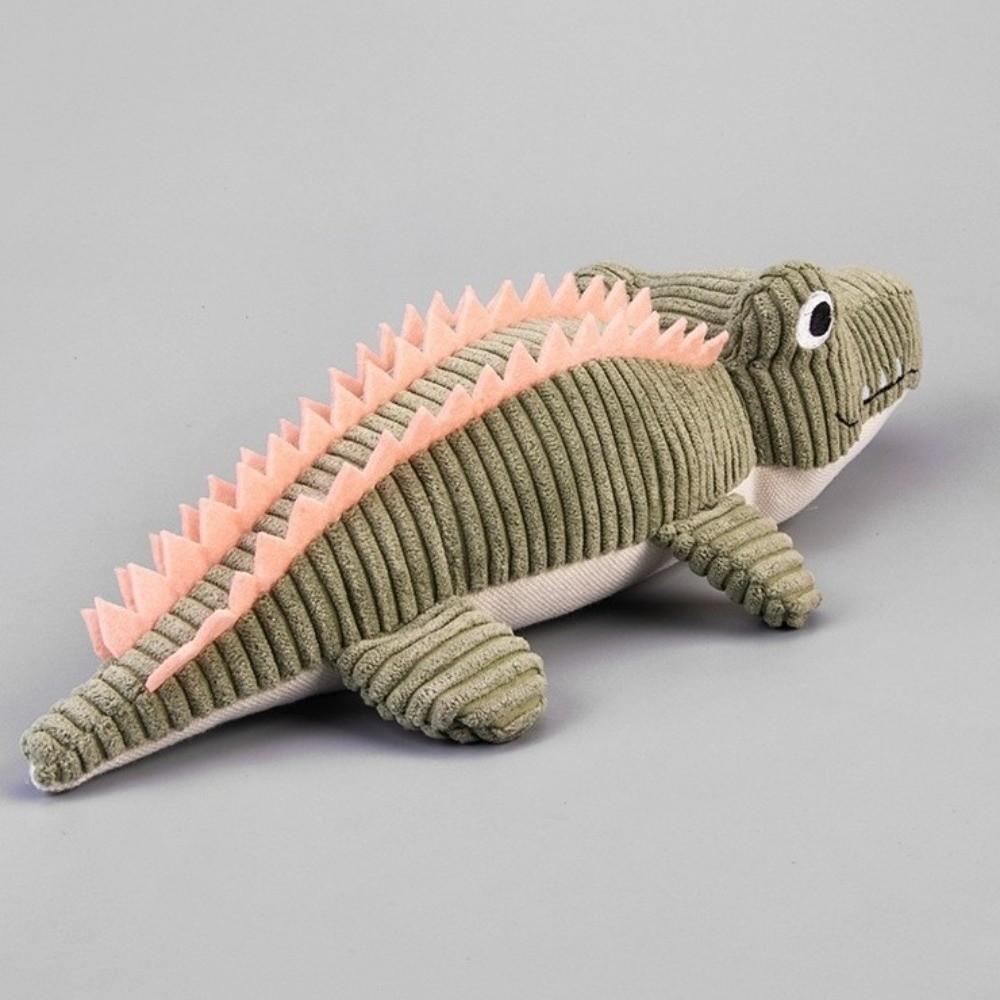 Animal Shape Pet Crocodile Toy Cartoon Plush Squeaky Toy Pet Plush Toy  Play Interactive