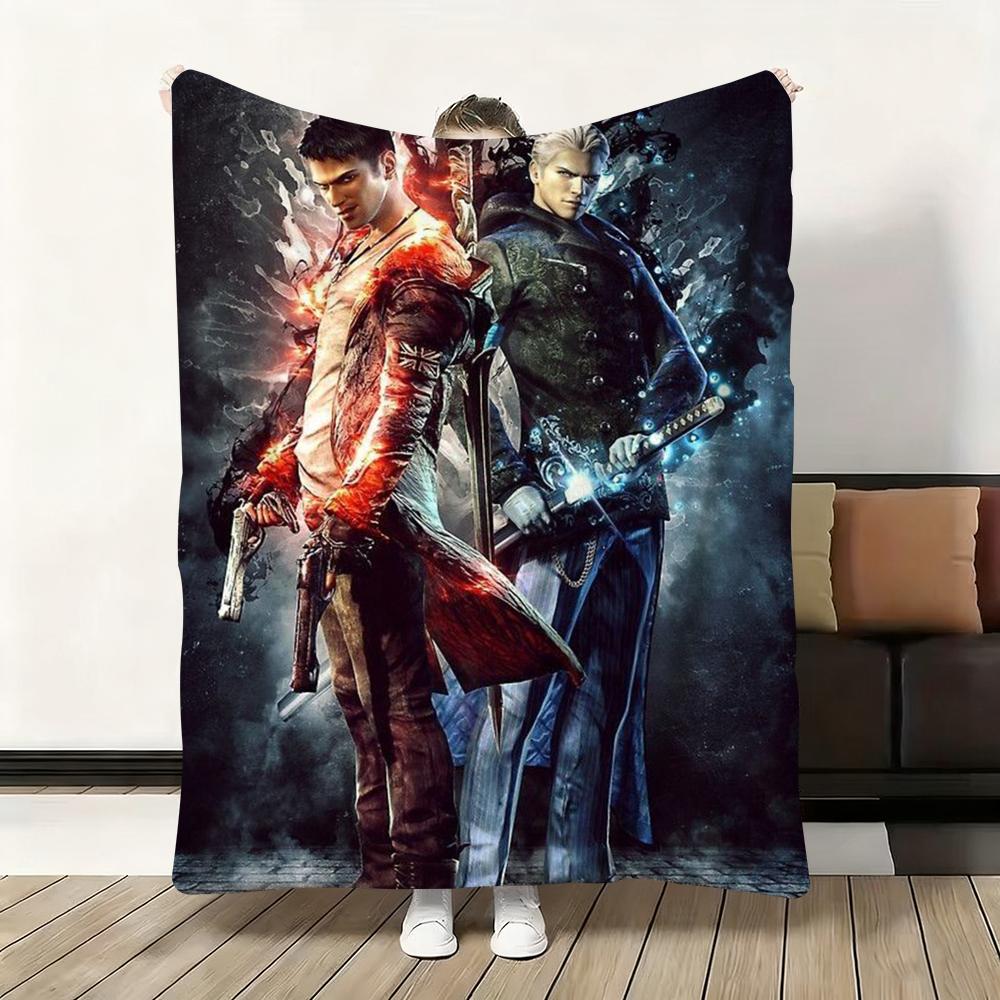 D-Devil M-May Cry-S Throw Flannel Fluffy Soft Blanket Warm Skin-Friendly Throw For Sofa Bed Office Nap Winter