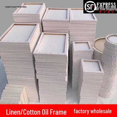 Custom Oil Painting Frames and Cotton Linen Canvas Board for Acrylic Painting