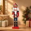 Holiday Decoration Festive Wooden Nutcracker Guard Figurine Traditional for