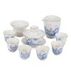 Handun High-Grade Mutton-Fat Jade White Porcelain Kung Fu Tea Set