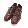 Loake England Vintage Full Brogue Wingtip Leather Shoes Brown 7 25.5