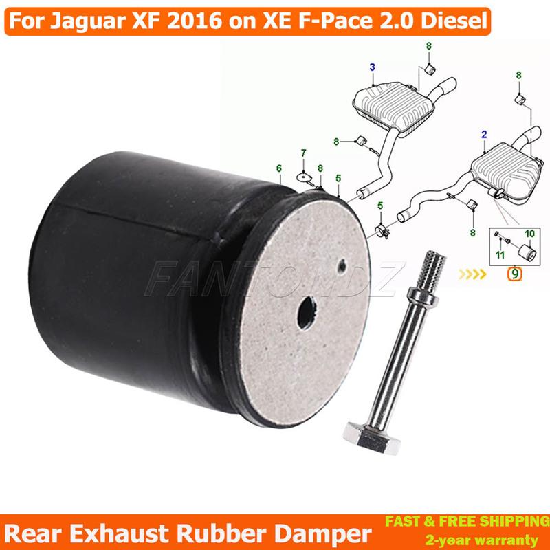 For Jaguar XF 2016 on XE F-Pace 2.0 Diesel Rear Exhaust Rubber Damper T4A16991