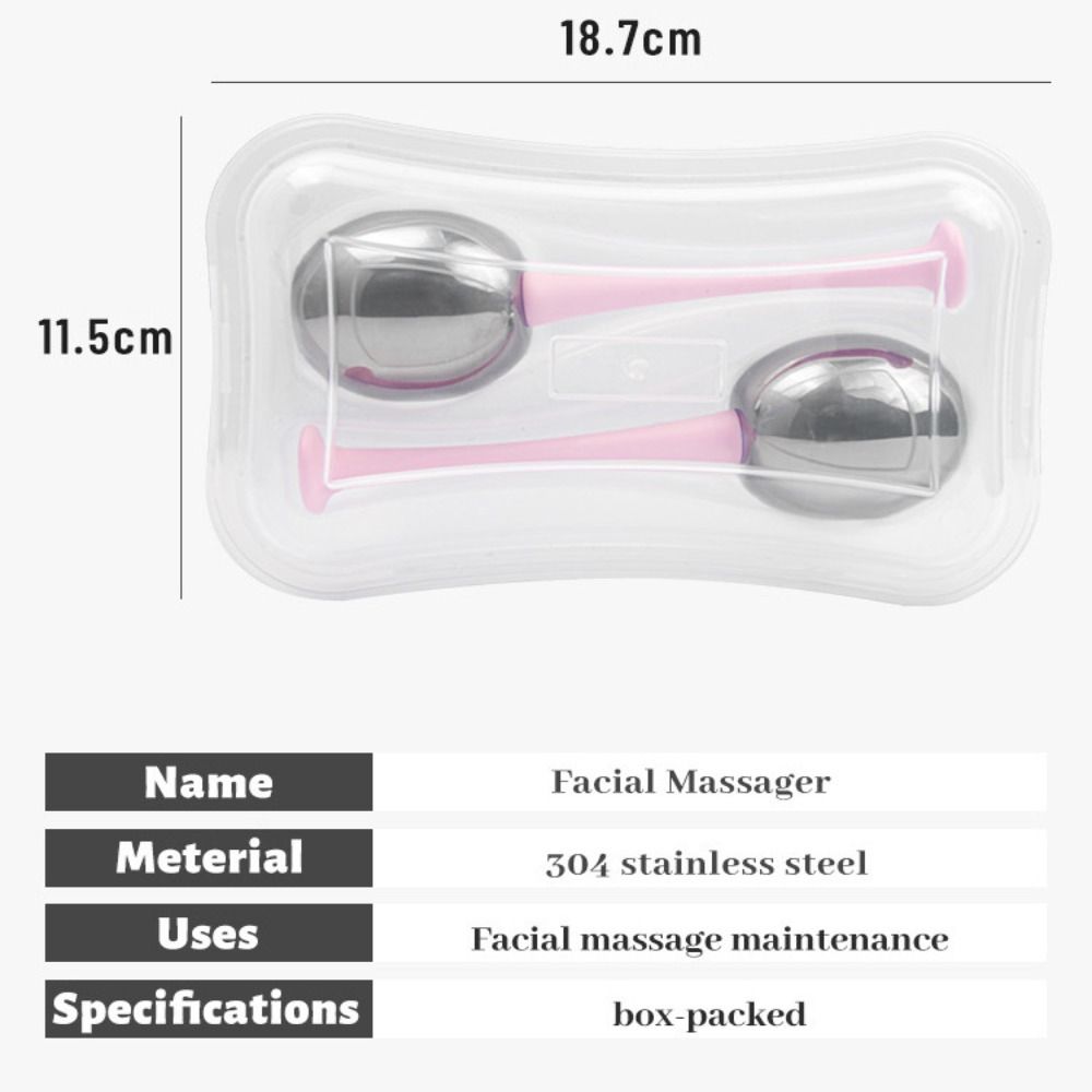 Stainless Steel Facial Ice Globes Puffiness Relief Cryo Facial Globes  Skin Therapy