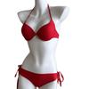 Nylon Underwire Bikini Set with Massage Cup - Slimming Swimwear for Small Chest