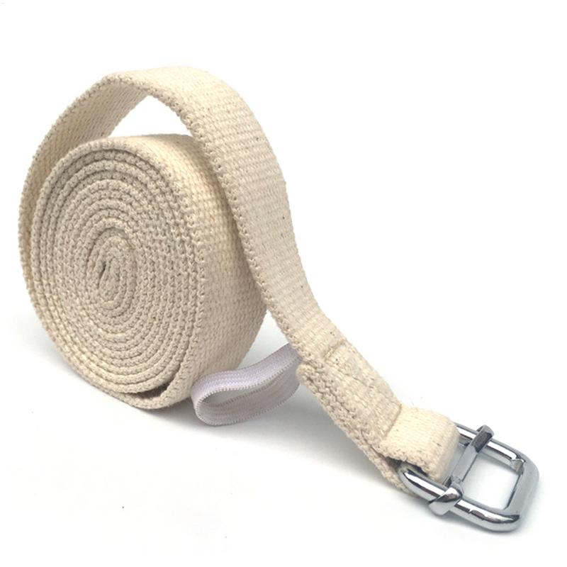 3 Meter Lyengar Yoga Stretch Belt Lengthened Natural Cotton Thickening Lacing With Open Shoulder Chest For Yoga