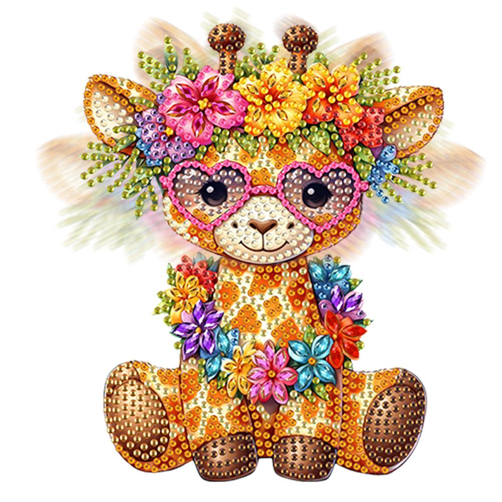 Acrylic Shaking Head Table Top Diamond Painting Ornament Kits Cute Animal 5D DIY Diamond Art Tabletop Decorations Special Shaped