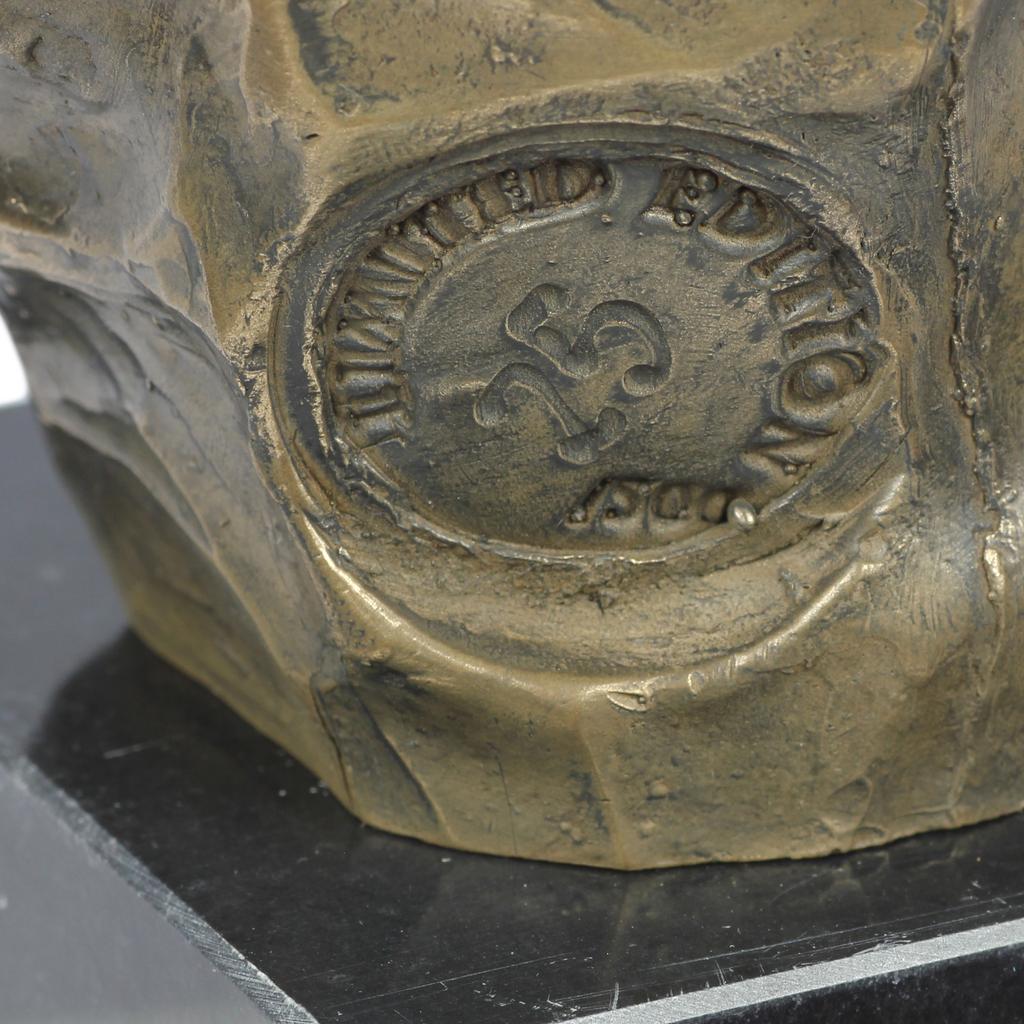 Winston Churchill - marble bust, statuette of a famous person, decoration for office, school, and hotel by the Art-Dog brand