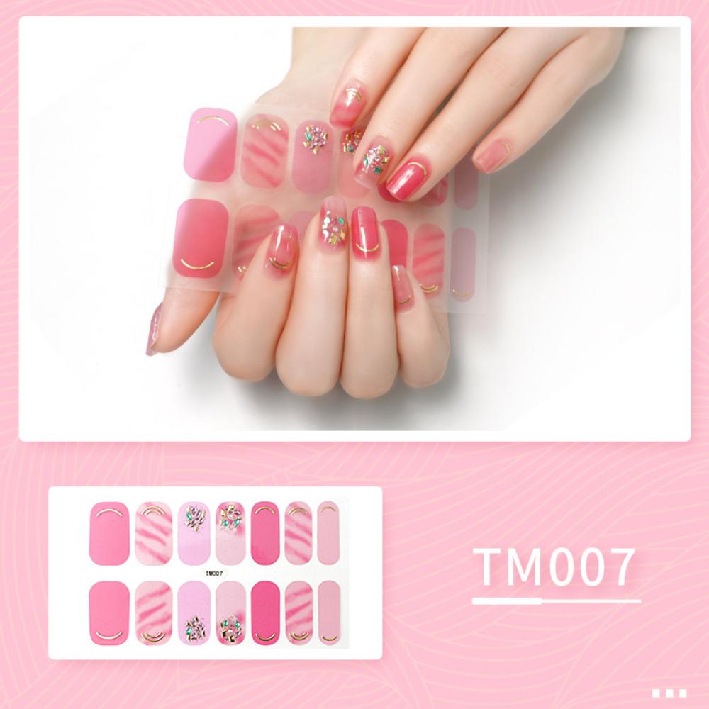 Aufhellender dreidimensionaler Nagelaufkleber Vollaufkleber wasserdichter Nagelpatch Fortgeschrittener Sinn Einfacher Wind Nagellack Kleber