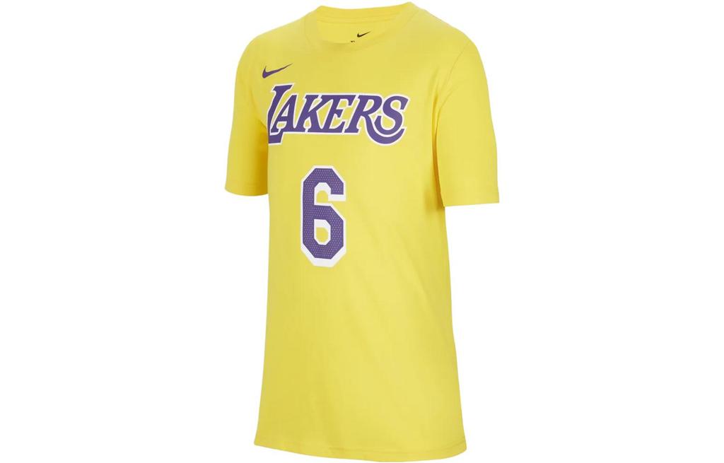 Nike X NBA T Shirt Amarillo Yellow Kids' DR0777-728