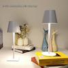 Rechargeable Iron Art LED Desk Lamp for Bedroom and Dining Room