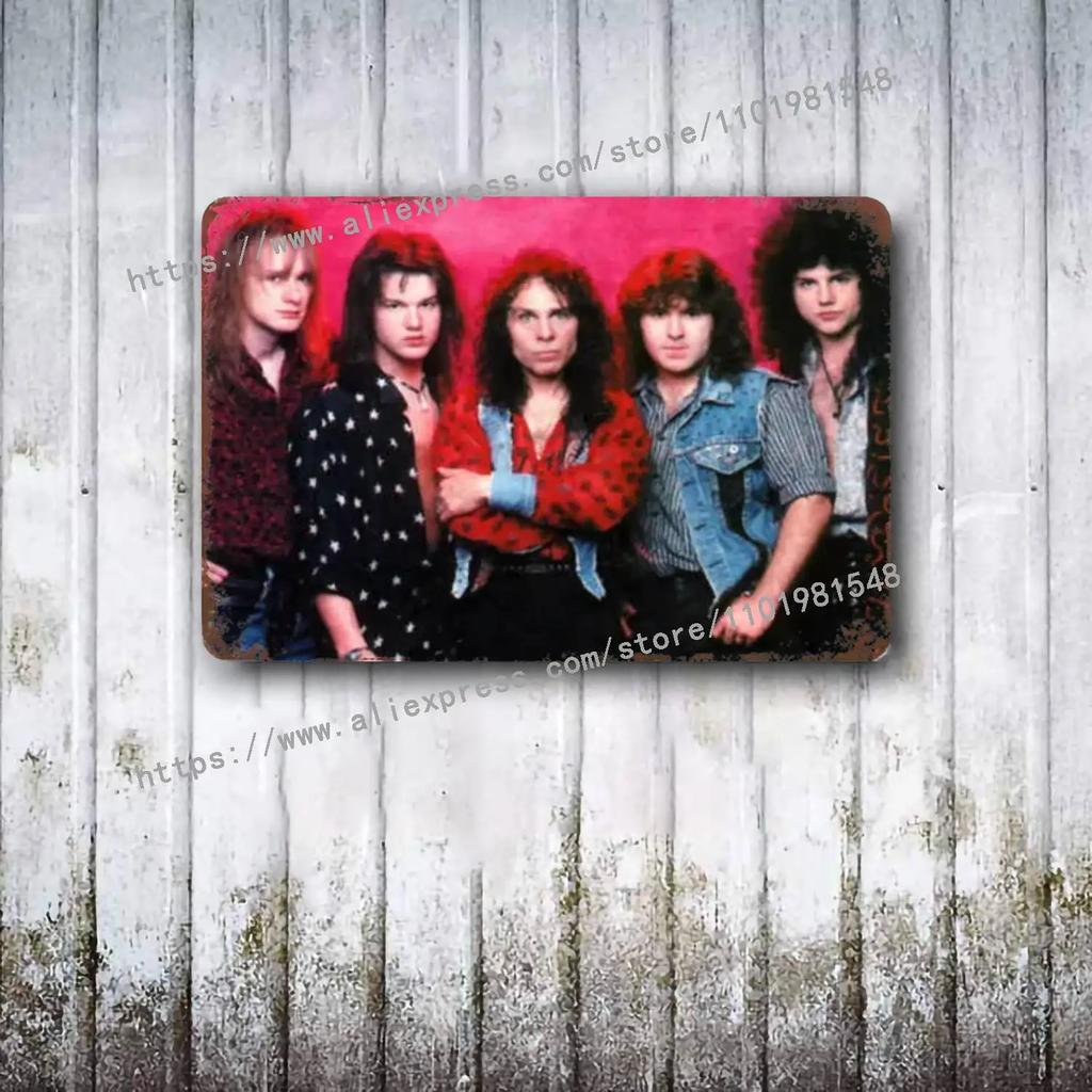Dio Bands Metal Decor Poster Vintage Tin Sign Metal Sign Decorative Plaque for Pub Bar Man Cave Club Wall Decoration