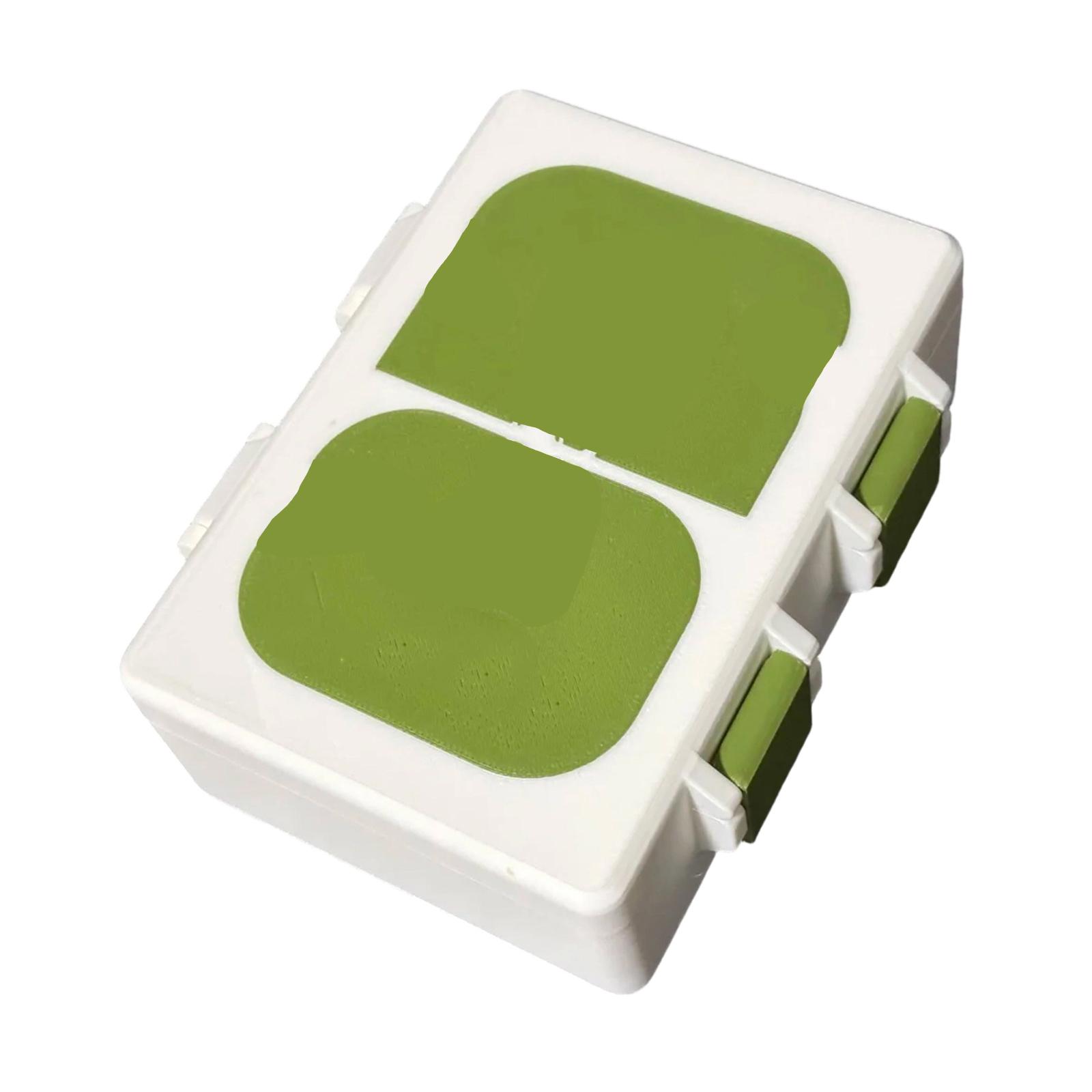12cm Sticker Storage Box Portable Plastic Organizer Container with Secure Lock for Small Item Storage and Travel Use