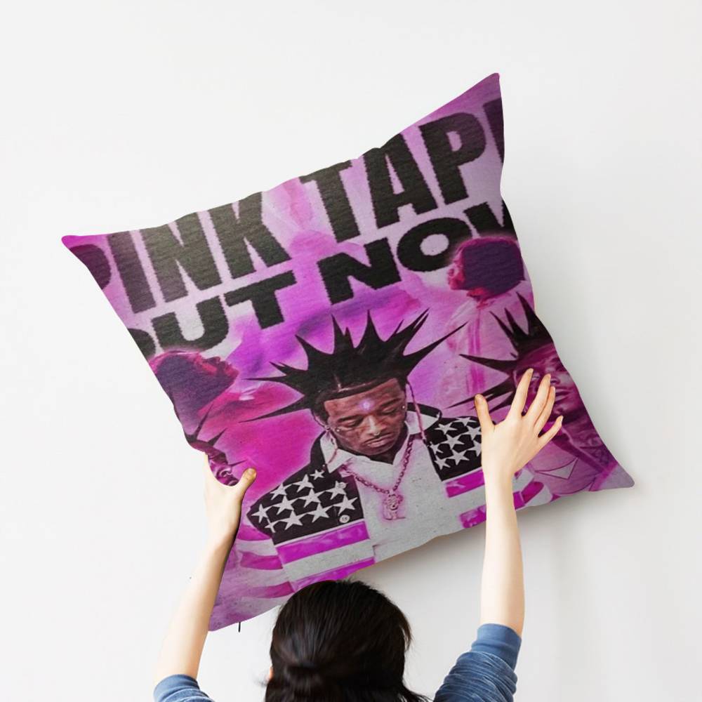 Hip Hop Rapper L-Lil-Uzi-V-Verts Personalized Picture Text Home Decorative Pillows Household Gifts 45x45cm