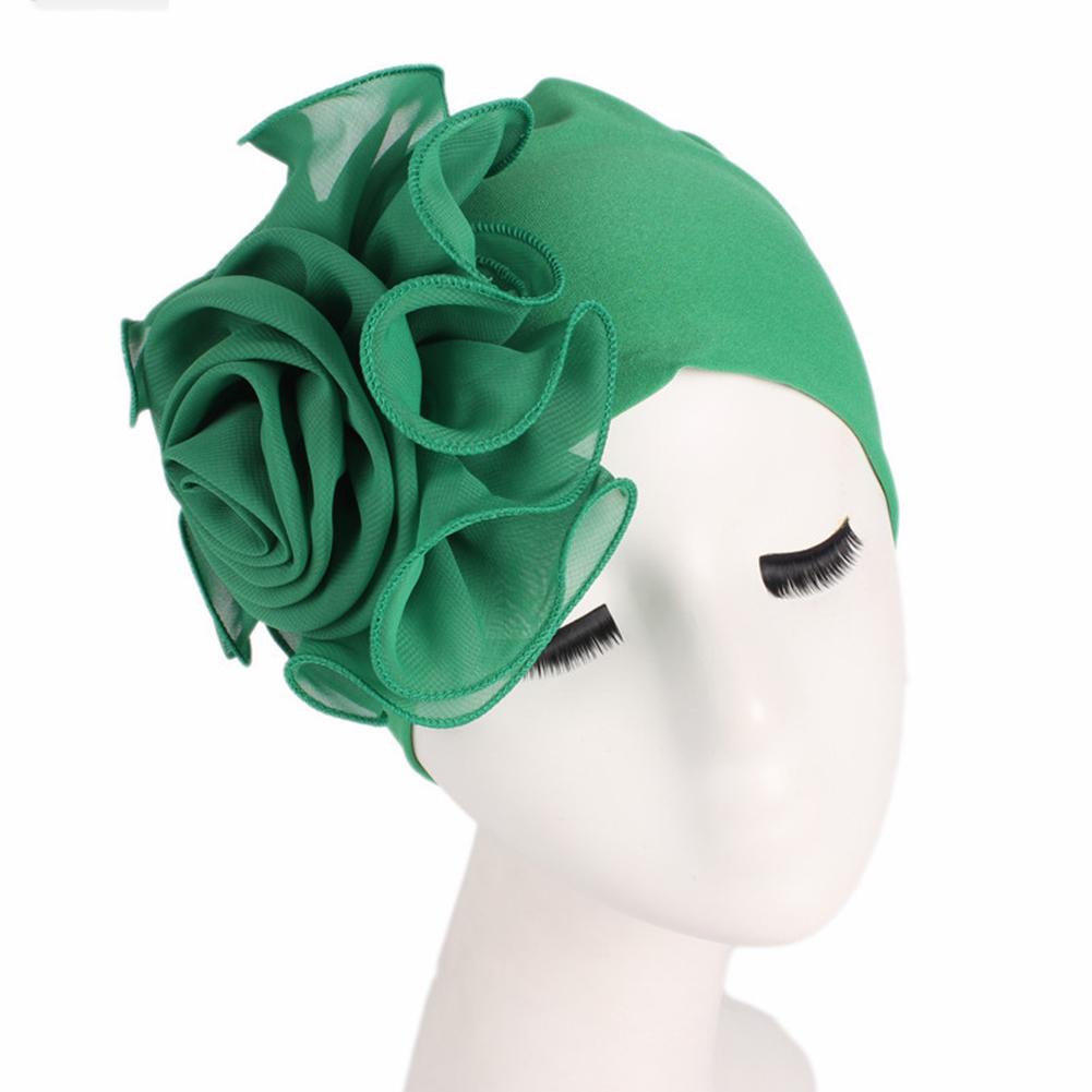 Damen Elegant Seite Groß Blume Hohe Elastizität Mode Kappe