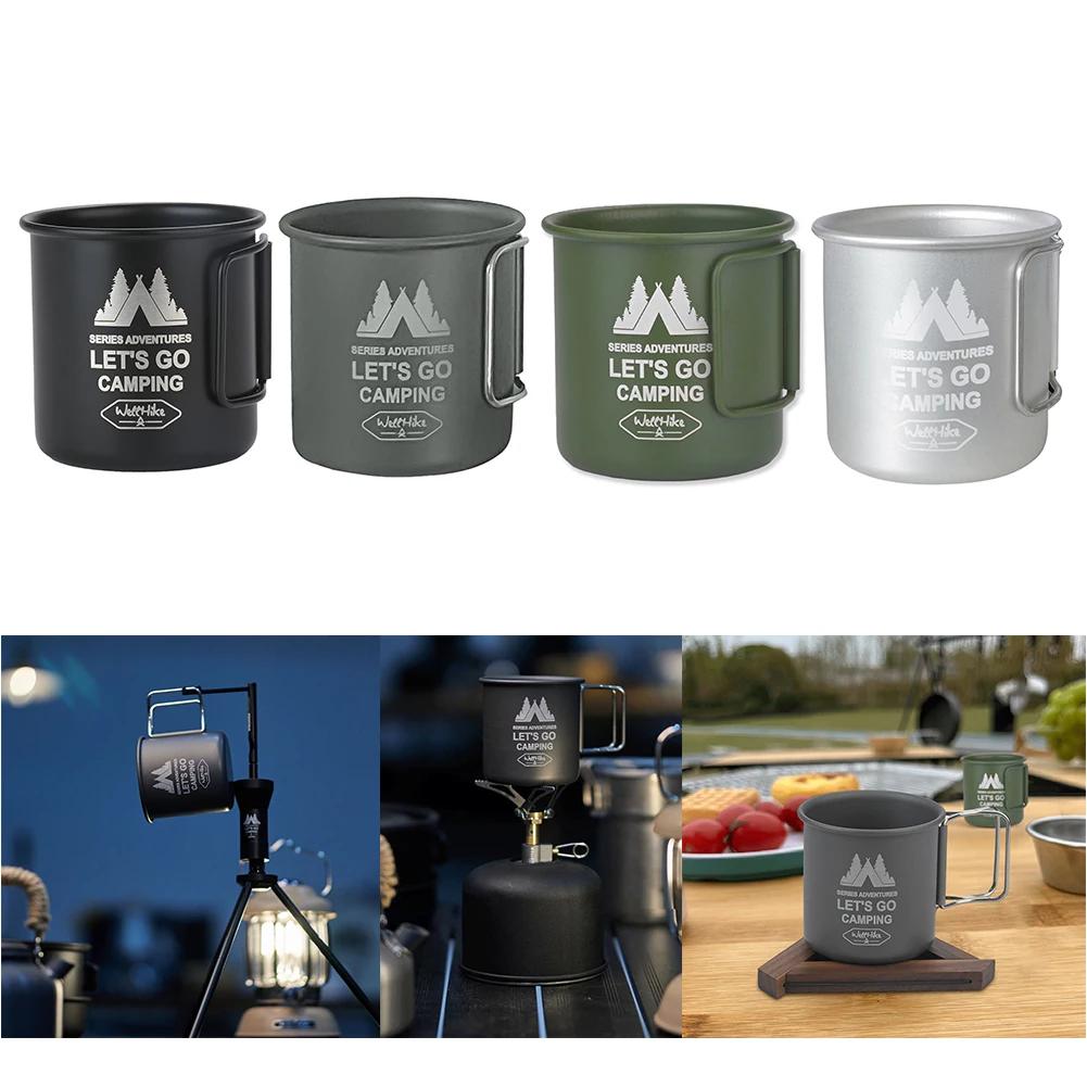 300ML Camping Mug Aluminium Alloy Folding Cup Nature Hike Mug Ultra-Light Camping Travel Water Cup Outdoor Camping Cookware