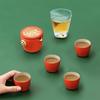 Wanchunhe Auspicious Ruyi Red Porcelain Tea Set
