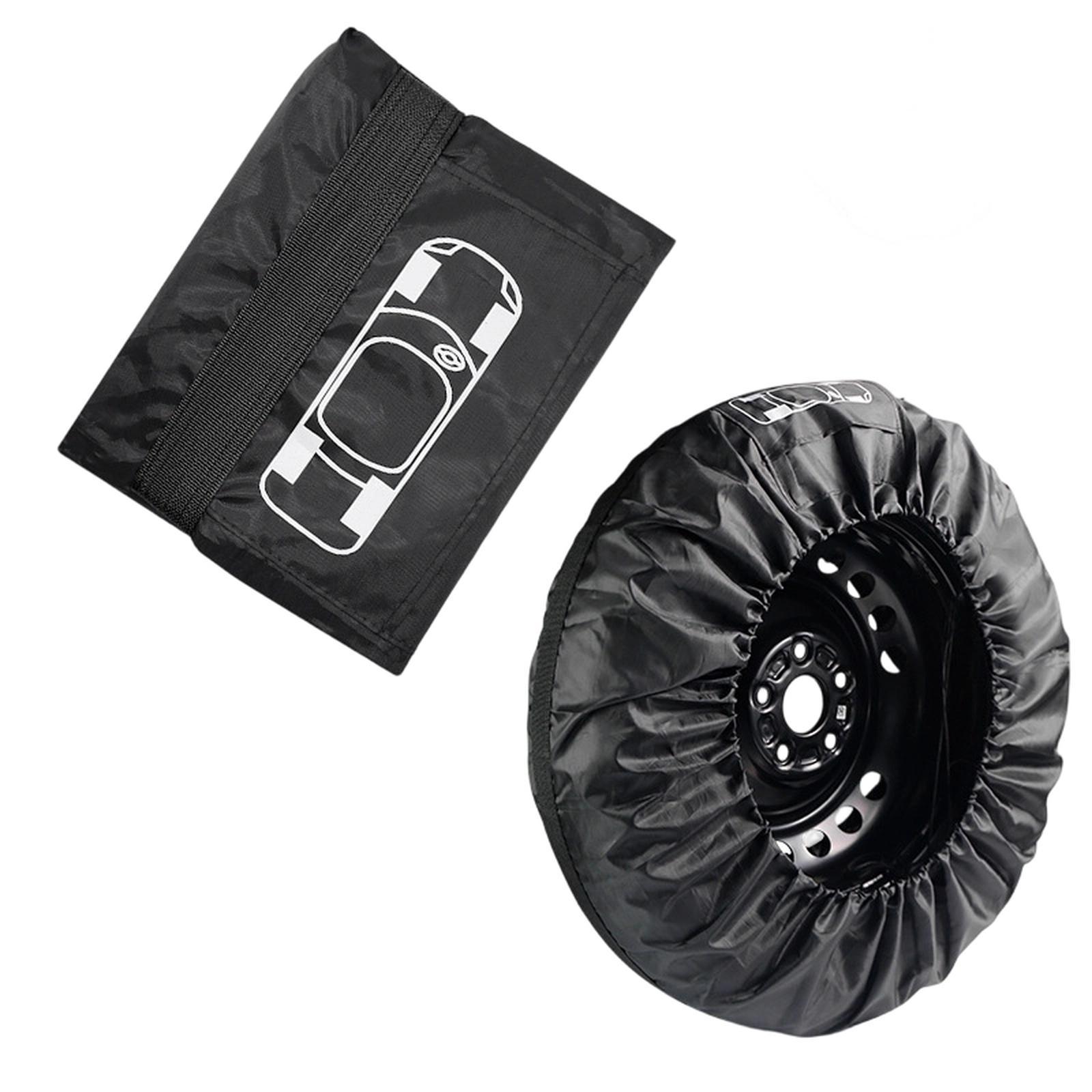 

SEAMETAL 1 шт. Универсальный чехол для запасного колеса автомобиля, чехол, сумки для хранения колес и шин, пылезащитный протектор из ткани Оксфорд, автомобильный аксессуар One Size