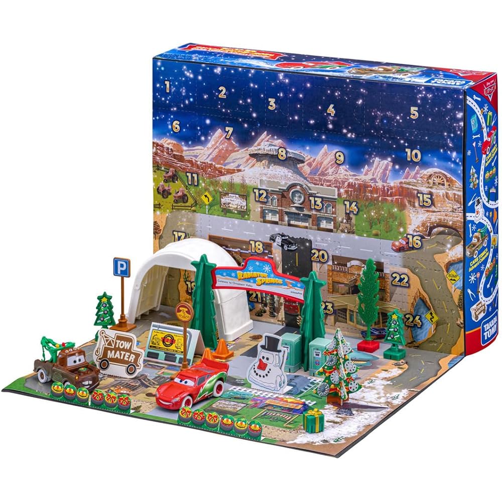 

Takara Tomy Disney Cars Tomica Advent Calendar 2024 Mini Cars Toy for Ages 3 and Up