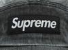 Supreme Coated Denim Camp Cap Black