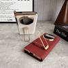 Luxury Dual Strap Leather Case For Huawei Mate XT XTs Dual Hinge Protection Metal Rotatable Stand Smart View Window Full Cover