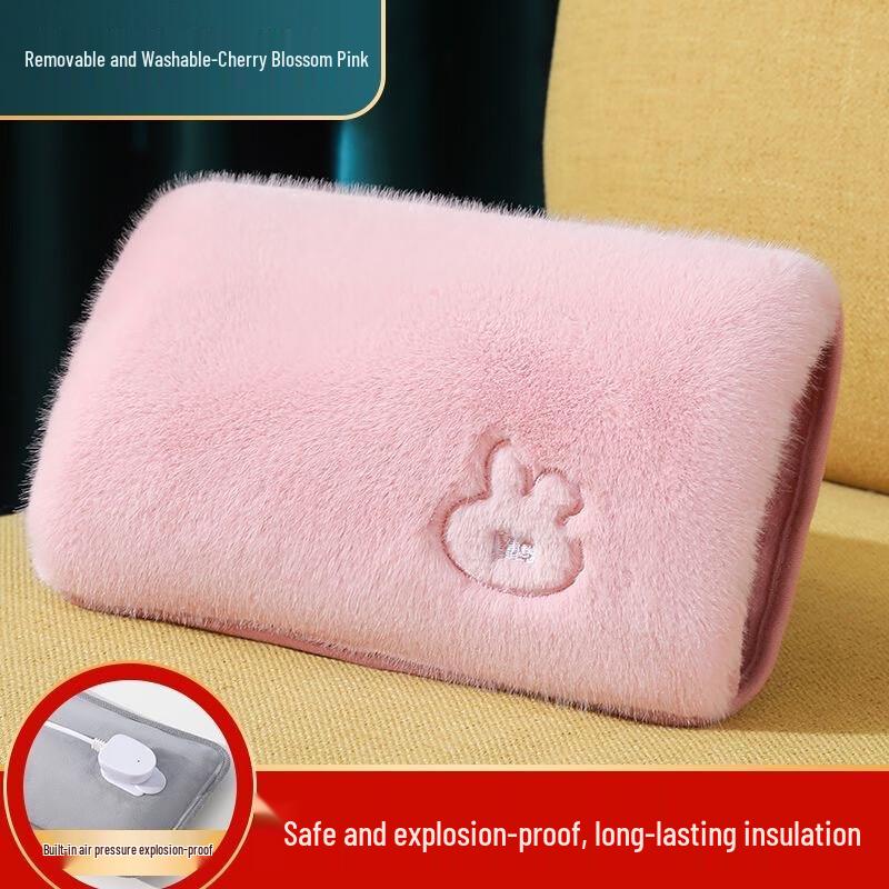 

OIMG Plush Rechargeable Electric Hot Water Bottle