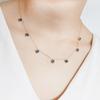 Atelier Rametto London Blue Topaz 7 Stone Natural Stone Necklace Heart Box Cute Ribbon Red London Blue Blue Rose Quartz Amethyst, Peridot, Citrine,