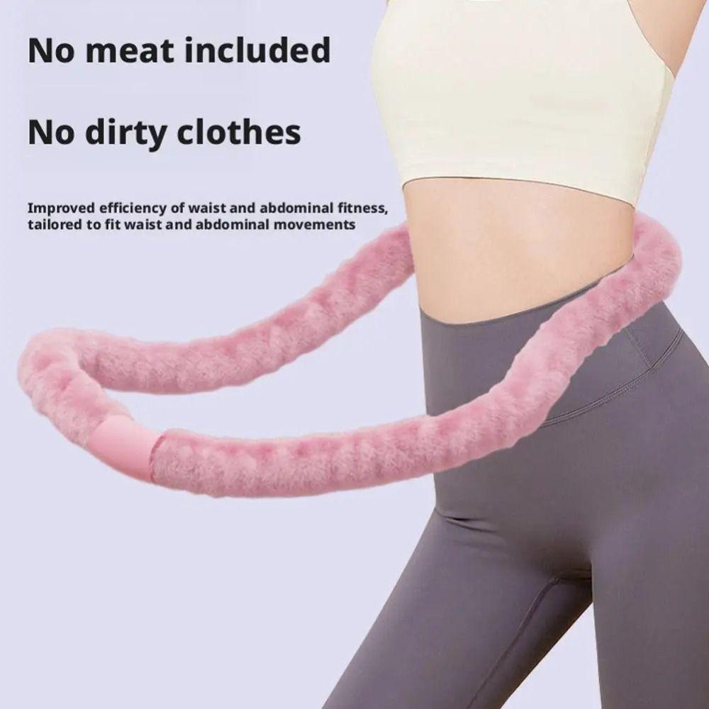 Foldable Soft Fitness Hoop Weighted Design Fitness Waist Trainer  Aerobic Exercise