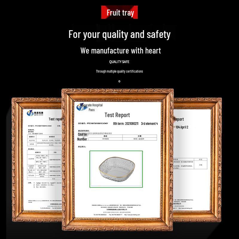 Luxury Diamond-Inspired Fruit & Snack Plate for Living Room Coffee Table